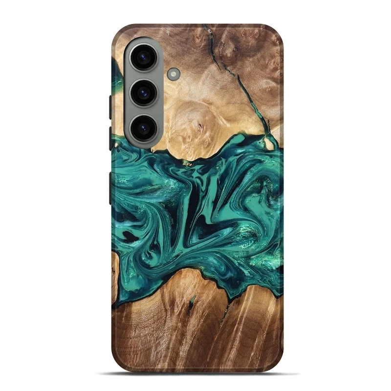 Galaxy S24 Plus Wood Live Edge Phone Case - Nash (Green, 829790)