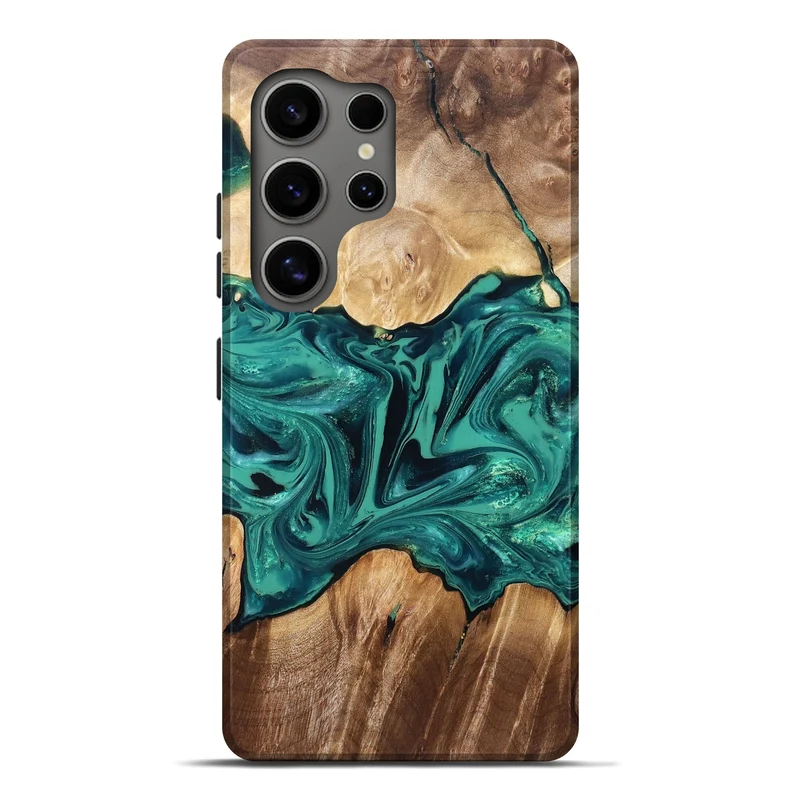 Galaxy S25 Ultra Wood Live Edge Phone Case - Nash (Green, 829790)