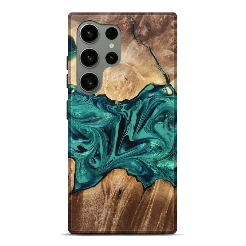 Galaxy S24 Ultra Wood Live Edge Phone Case - Nash (Green, 829790)