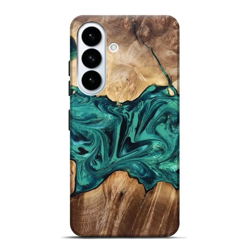 Galaxy S26 Plus Wood Live Edge Phone Case - Nash (Green, 829790)