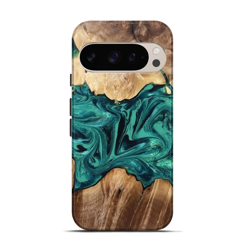 Pixel 10 Pro Wood Live Edge Phone Case - Nash (Green, 829790)
