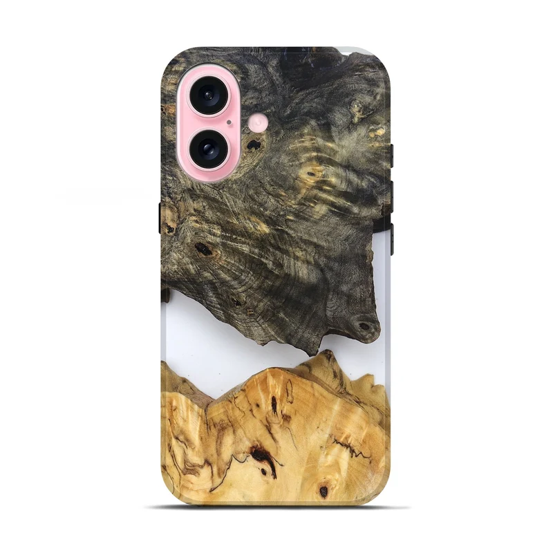 iPhone 17 Wood Live Edge Phone Case - Teena (Clear, 829822)
