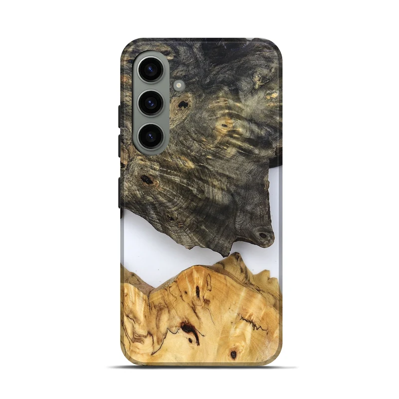 Galaxy S24 Wood Live Edge Phone Case - Teena (Clear, 829822)
