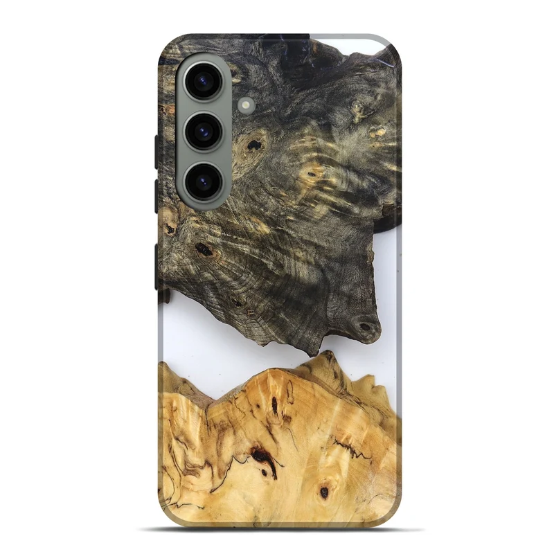 Galaxy S24 Plus Wood Live Edge Phone Case - Teena (Clear, 829822)