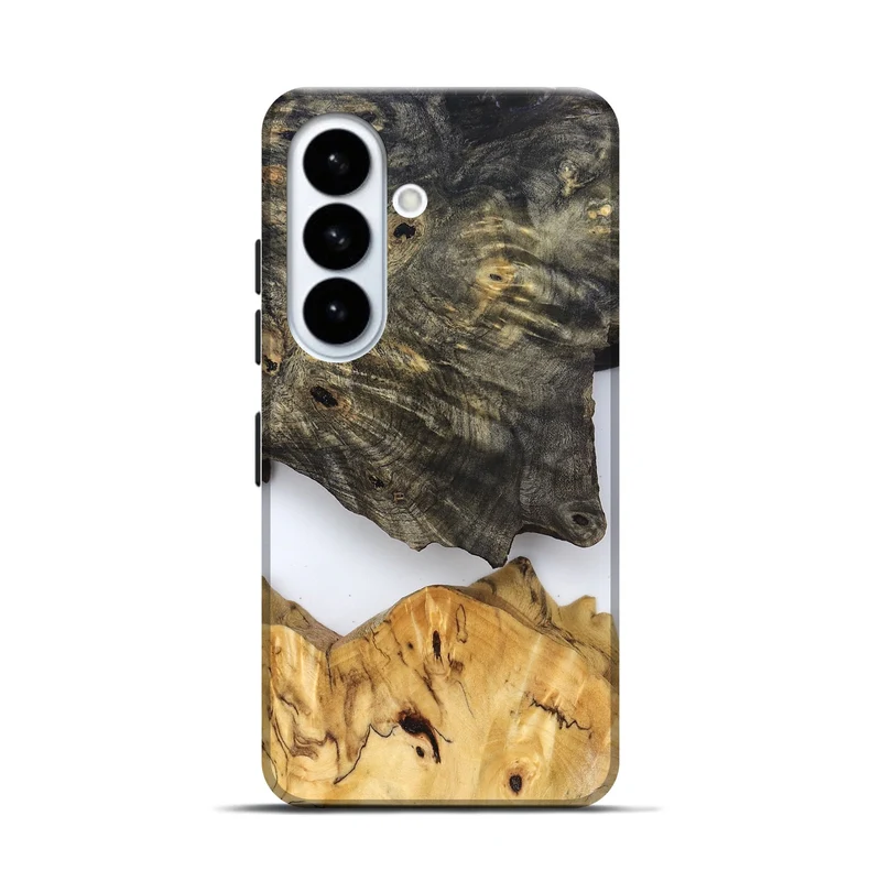 Galaxy S26 Wood Live Edge Phone Case - Teena (Clear, 829822)