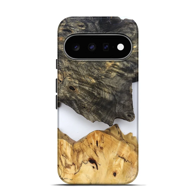 Pixel 11 Pro Wood Live Edge Phone Case - Teena (Clear, 829822)