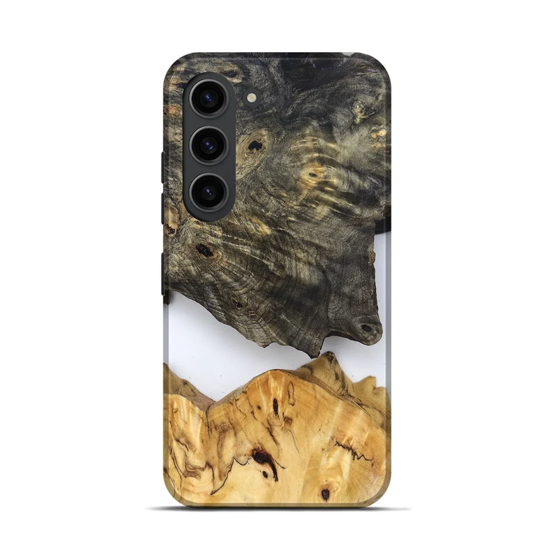 Galaxy S23 Wood Live Edge Phone Case - Teena (Clear, 829822)