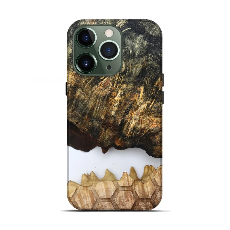 iPhone 13 Pro Wood Live Edge Phone Case - Artis (Clear, 829808)