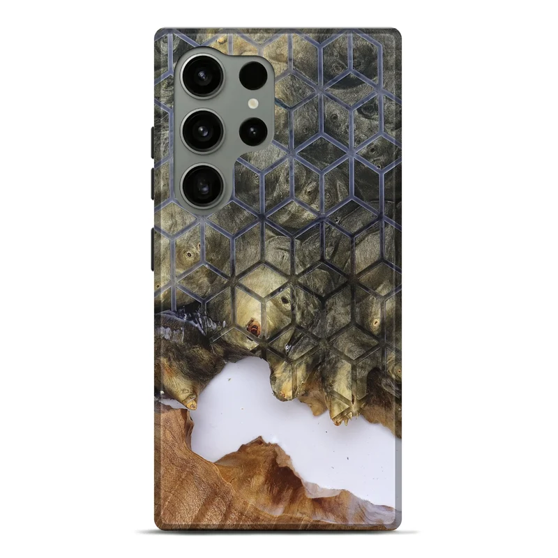 Galaxy S24 Ultra Wood Live Edge Phone Case - Matteo (Clear, 829803)