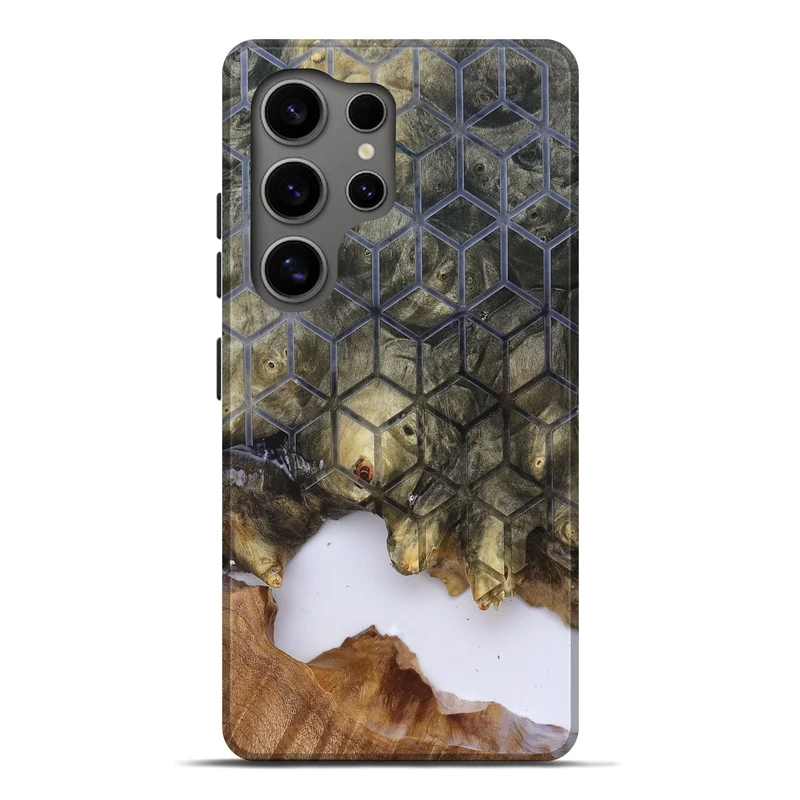 Galaxy S25 Ultra Wood Live Edge Phone Case - Matteo (Clear, 829803)