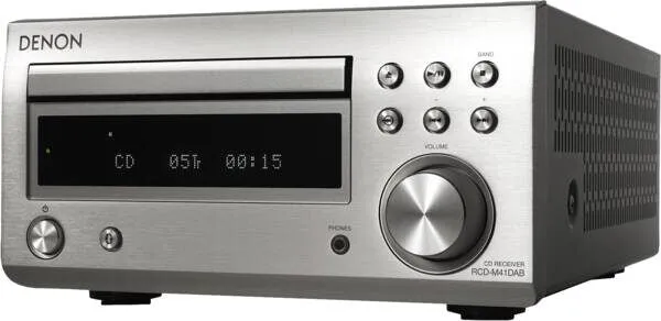 Denon RCD-M41DAB 2.0 canali Argento