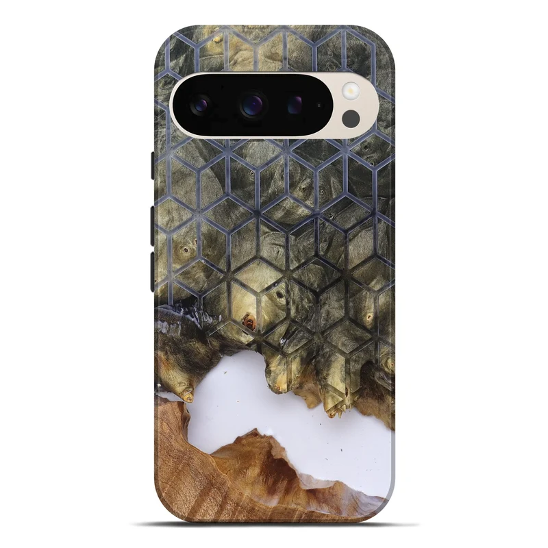 Pixel 10 Pro XL Wood Live Edge Phone Case - Matteo (Clear, 829803)