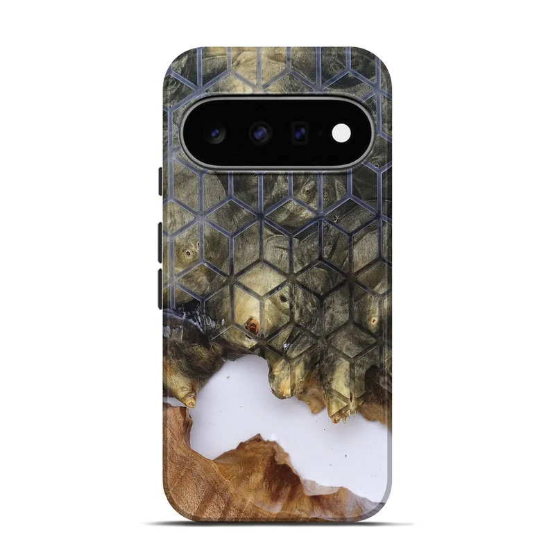 Pixel 11 Pro Wood Live Edge Phone Case - Matteo (Clear, 829803)