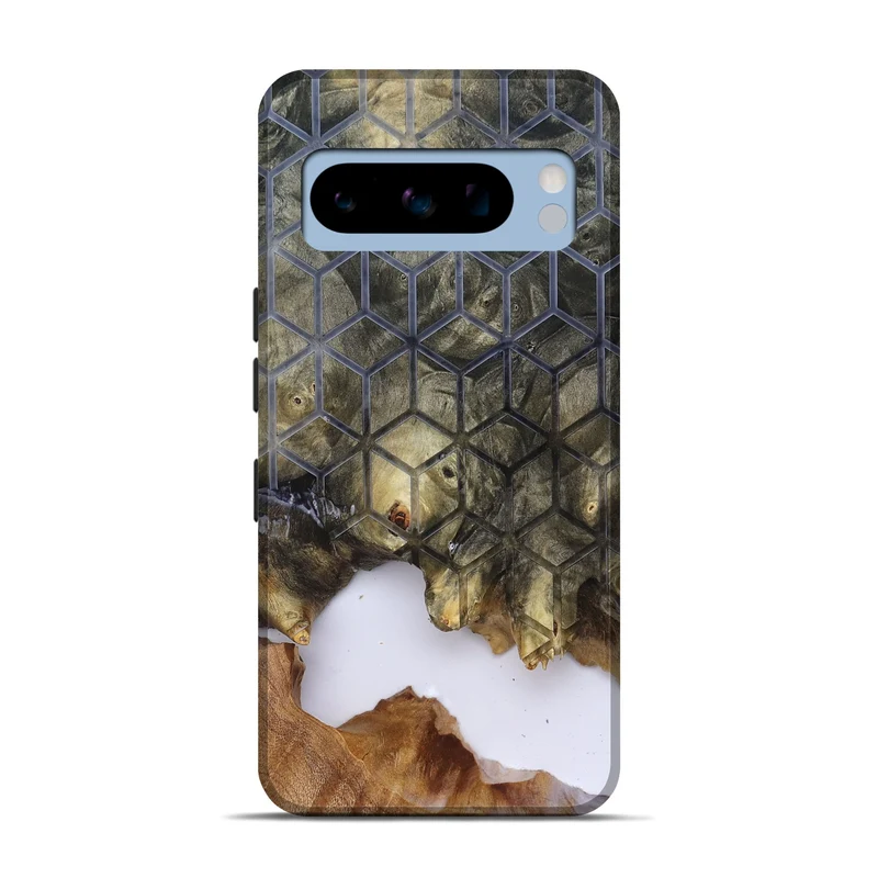 Pixel 8 Pro Wood Live Edge Phone Case - Matteo (Clear, 829803)