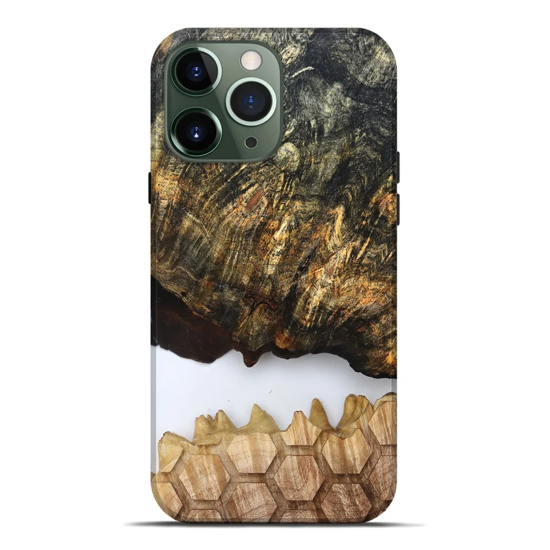 iPhone 13 Pro Max Wood Live Edge Phone Case - Artis (Clear, 829808)