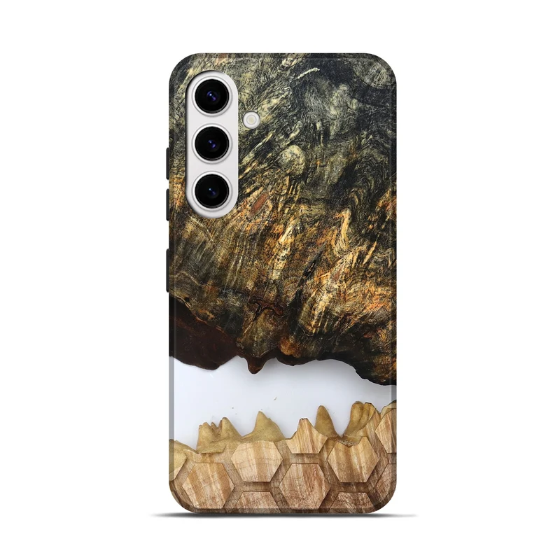 Galaxy S25 Wood Live Edge Phone Case - Artis (Clear, 829808)