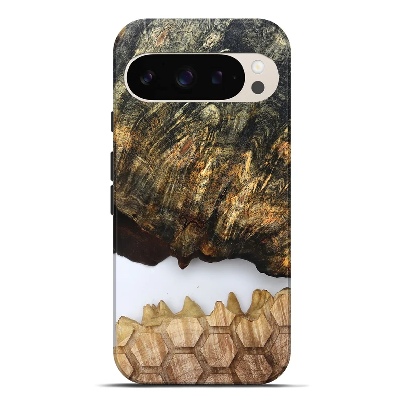 Pixel 9 Pro XL Wood Live Edge Phone Case - Artis (Clear, 829808)