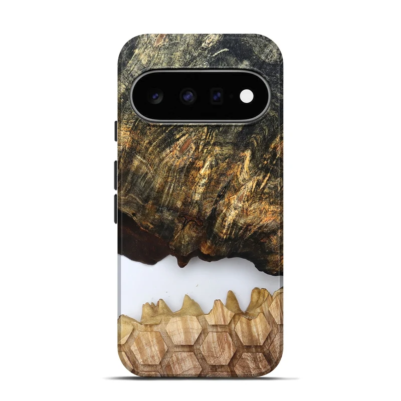 Pixel 11 Pro Wood Live Edge Phone Case - Artis (Clear, 829808)