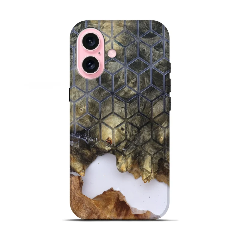 iPhone 17 Wood Live Edge Phone Case - Matteo (Clear, 829803)