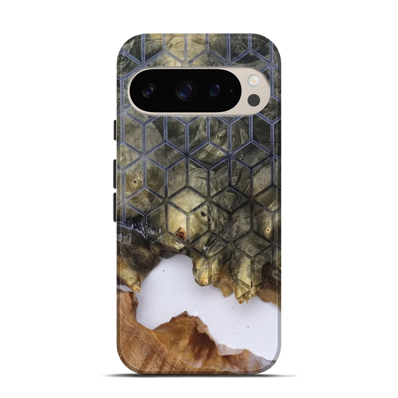 Pixel 9 Wood Live Edge Phone Case - Matteo (Clear, 829803)