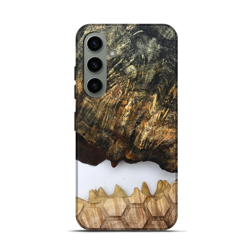 Galaxy S24 Wood Live Edge Phone Case - Artis (Clear, 829808)