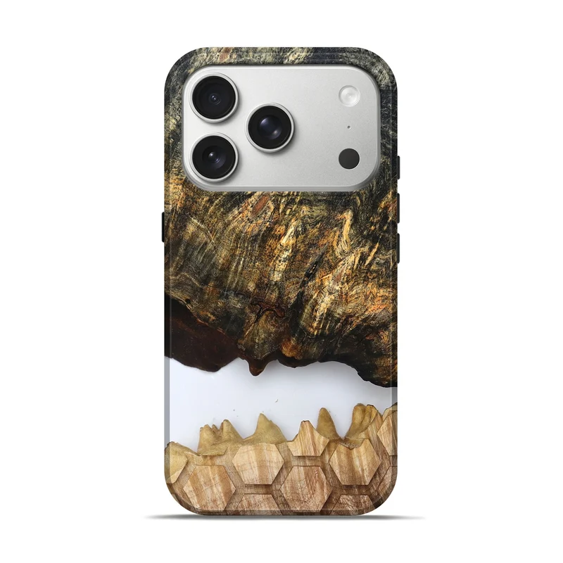 iPhone 17 Pro Wood Live Edge Phone Case - Artis (Clear, 829808)