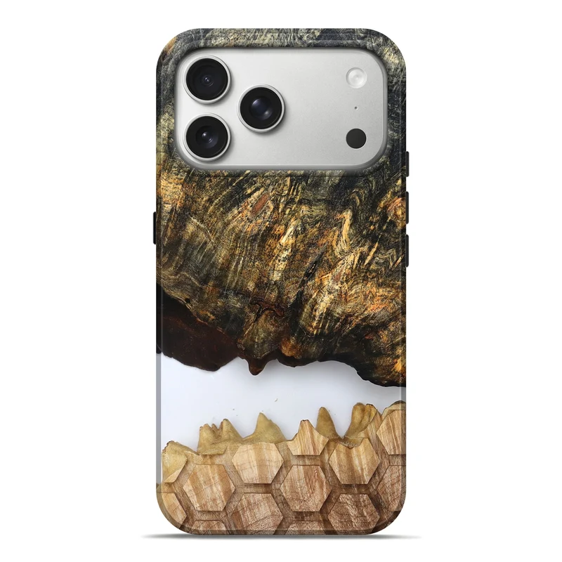 iPhone 17 Pro Max Wood Live Edge Phone Case - Artis (Clear, 829808)