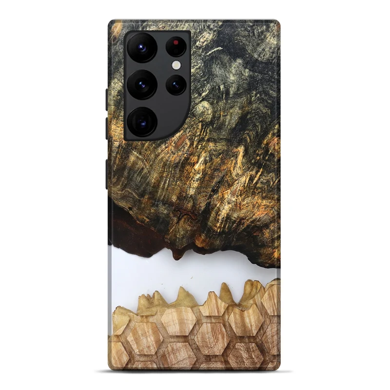 Galaxy S22 Ultra Wood Live Edge Phone Case - Artis (Clear, 829808)