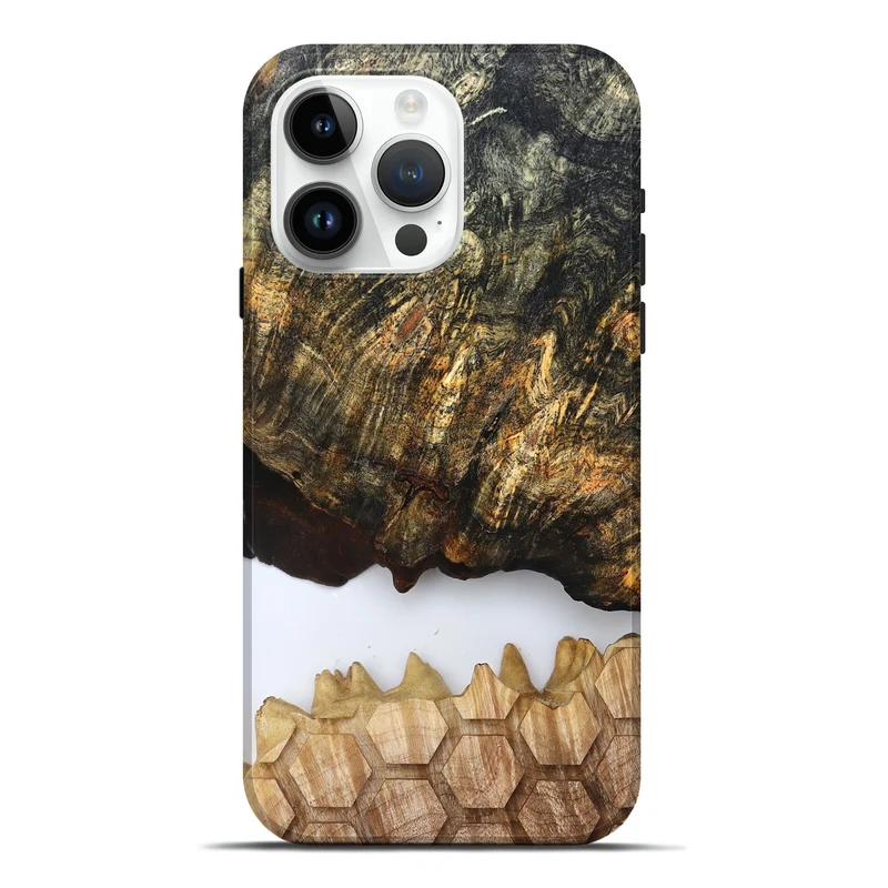 iPhone 15 Pro Max Wood Live Edge Phone Case - Artis (Clear, 829808)