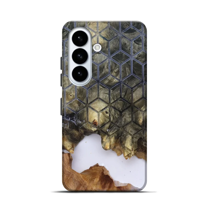Galaxy S26 Wood Live Edge Phone Case - Matteo (Clear, 829803)