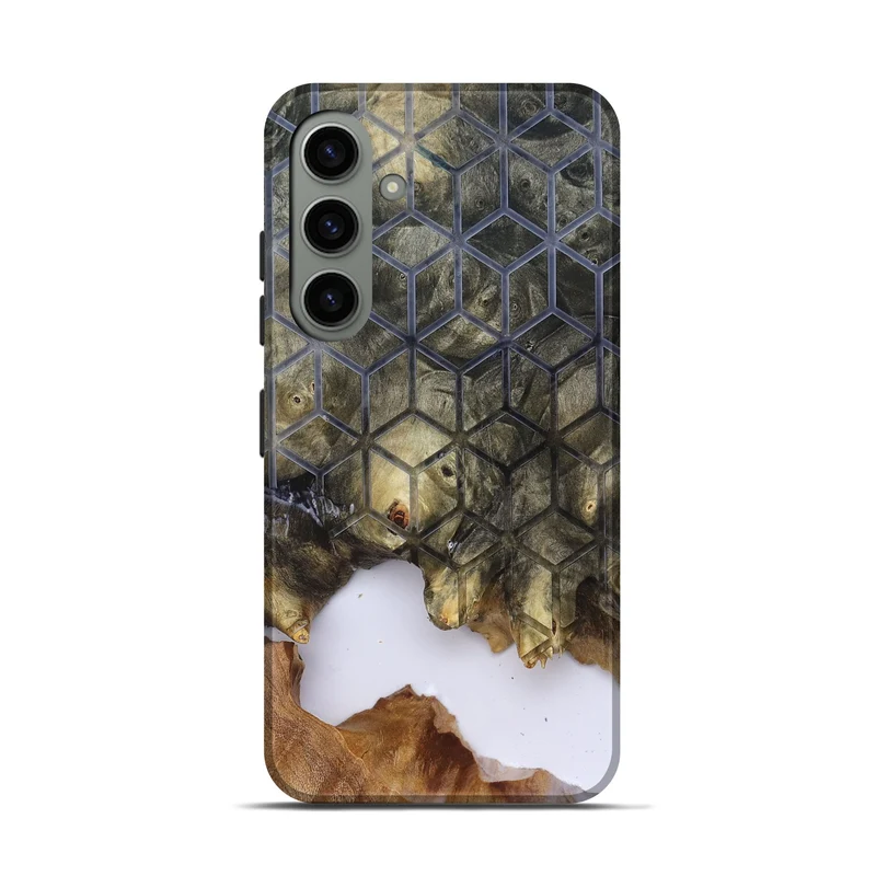Galaxy S24 Wood Live Edge Phone Case - Matteo (Clear, 829803)
