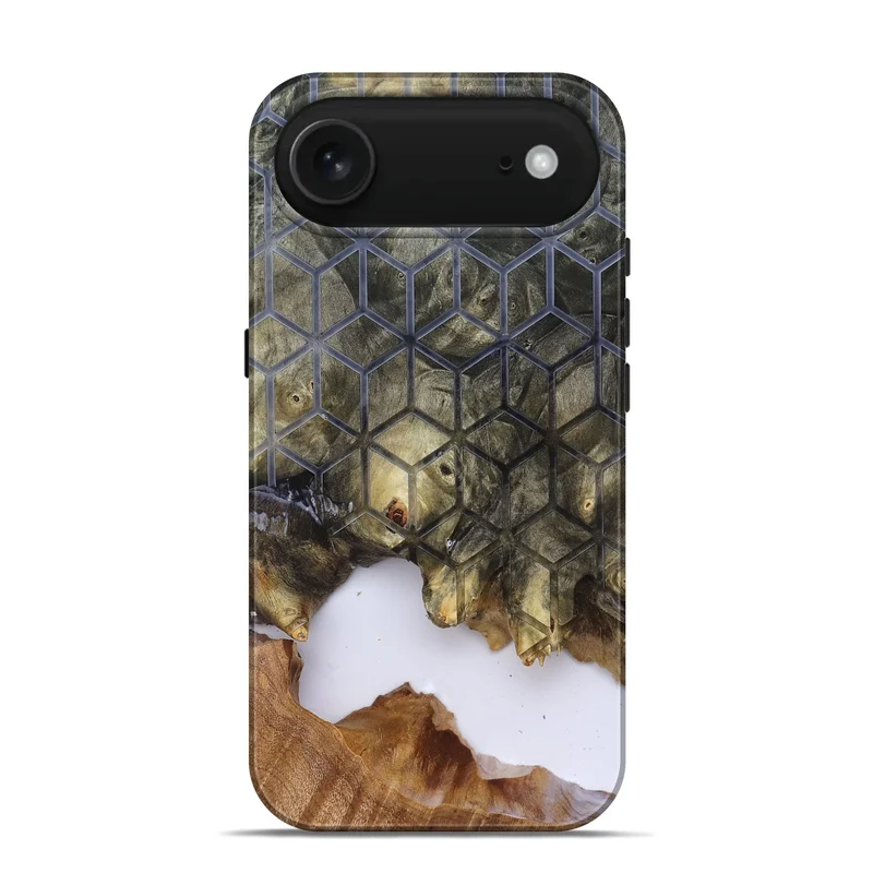 iPhone 17 Air Wood Live Edge Phone Case - Matteo (Clear, 829803)
