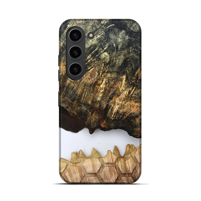 Galaxy S23 Wood Live Edge Phone Case - Artis (Clear, 829808)