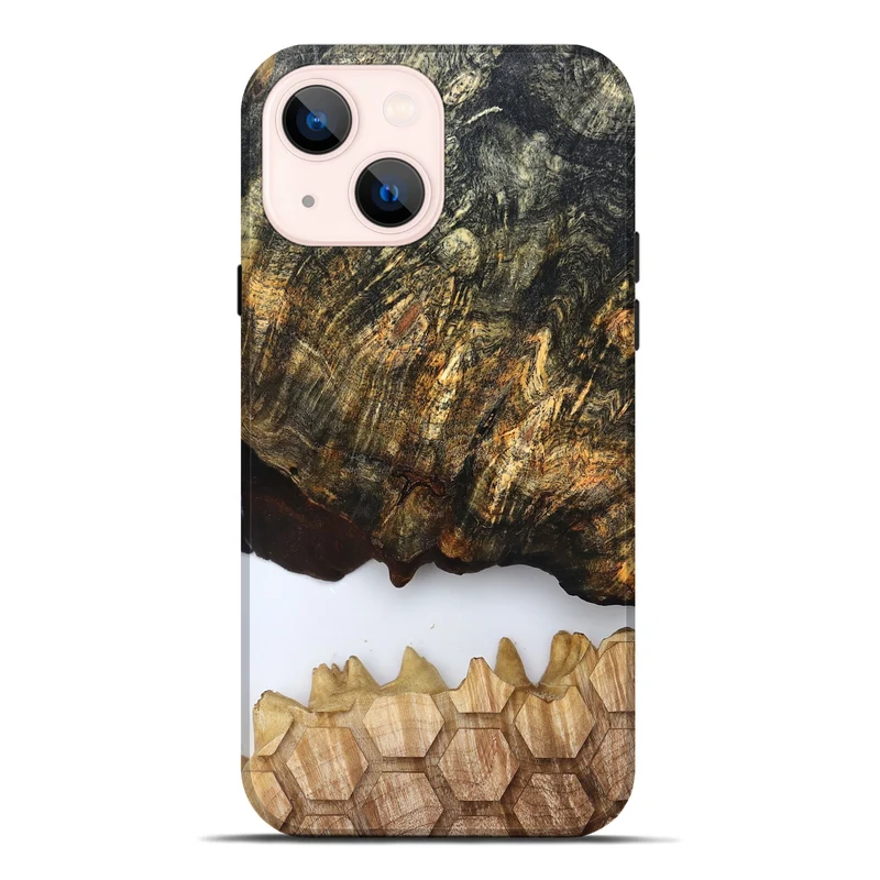iPhone 14 Plus Wood Live Edge Phone Case - Artis (Clear, 829808)