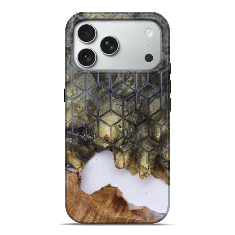 iPhone 18 Pro Max Wood Live Edge Phone Case - Matteo (Clear, 829803)
