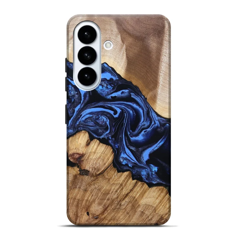 Galaxy S26 Plus Wood Live Edge Phone Case - Sarai (Blue, 829813)