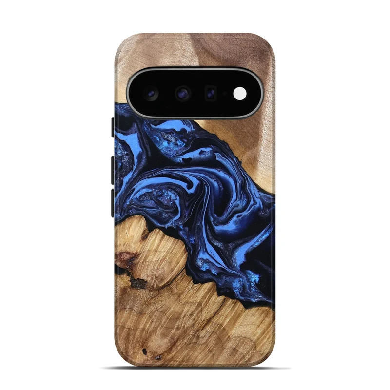 Pixel 11 Wood Live Edge Phone Case - Sarai (Blue, 829813)