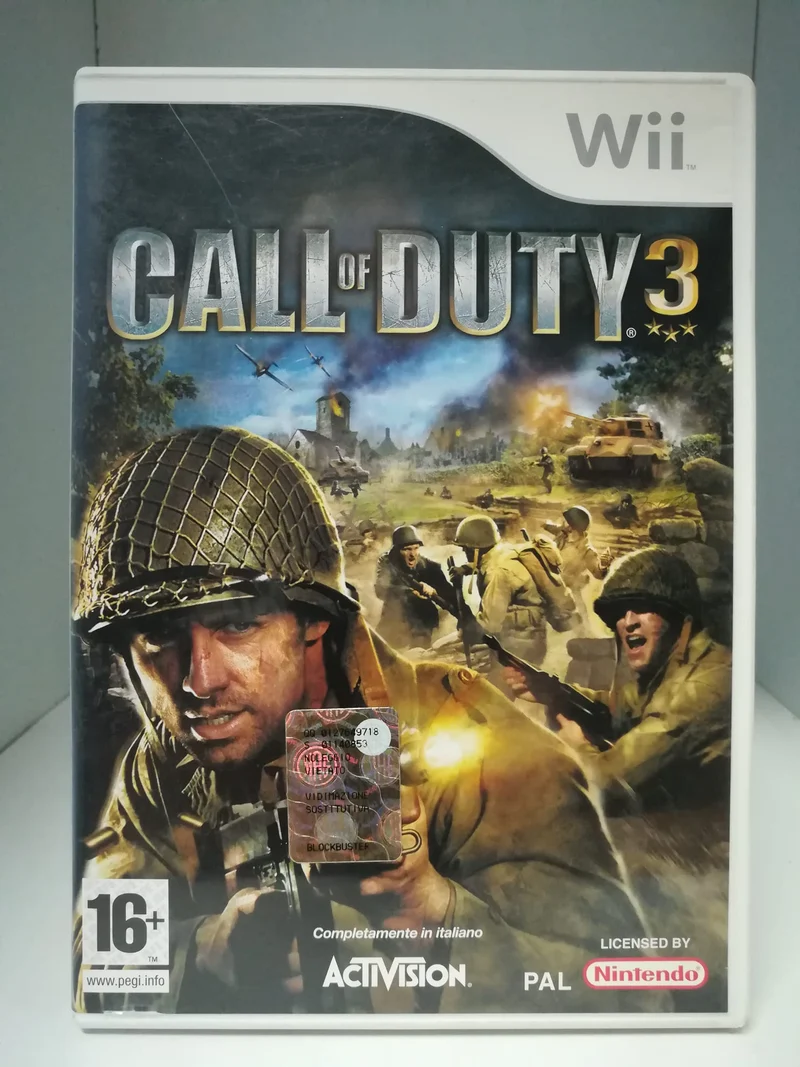 CALL OF DUTY 3 NINTENDO WII (usato garantito)(completamente in italiano)