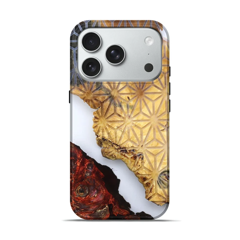 iPhone 18 Pro Wood Live Edge Phone Case - Promise (Clear, 829815)