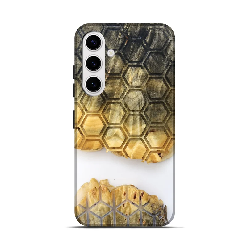 Galaxy S25 Wood Live Edge Phone Case - Ron (Clear, 829818)