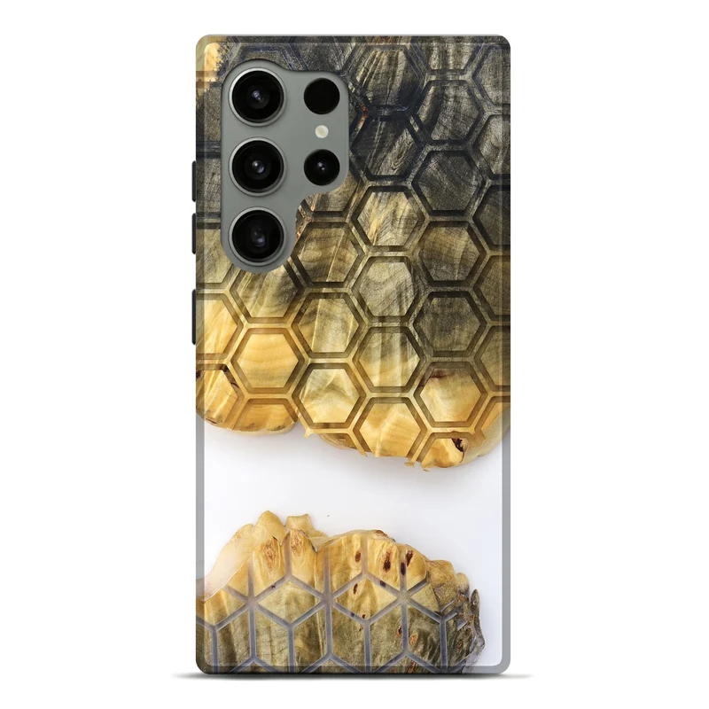 Galaxy S24 Ultra Wood Live Edge Phone Case - Ron (Clear, 829818)