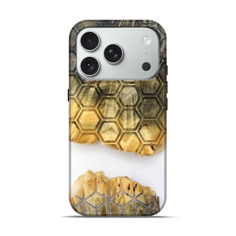 iPhone 18 Pro Wood Live Edge Phone Case - Ron (Clear, 829818)
