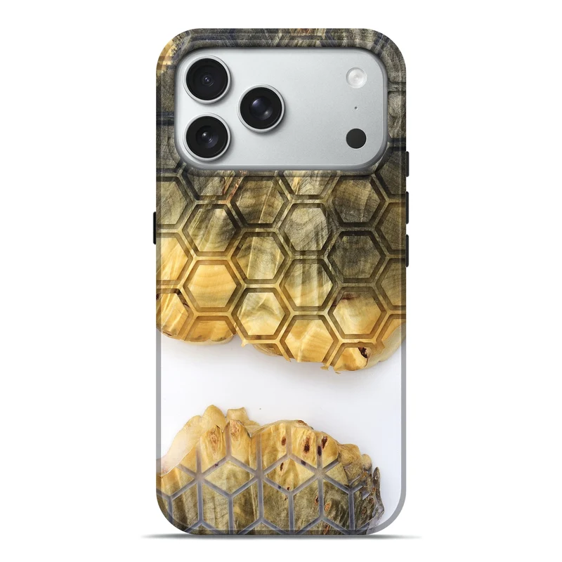 iPhone 18 Pro Max Wood Live Edge Phone Case - Ron (Clear, 829818)