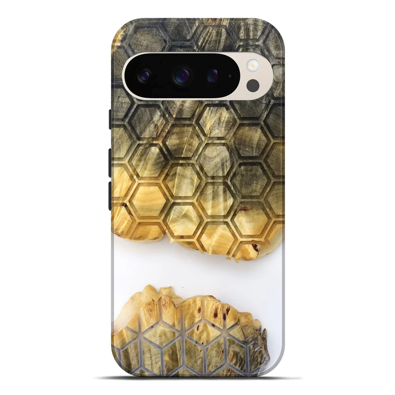 Pixel 10 Pro XL Wood Live Edge Phone Case - Ron (Clear, 829818)