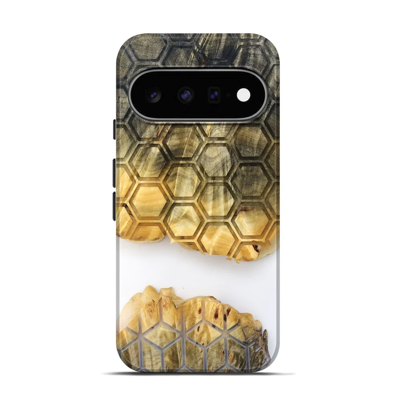Pixel 11 Pro Wood Live Edge Phone Case - Ron (Clear, 829818)
