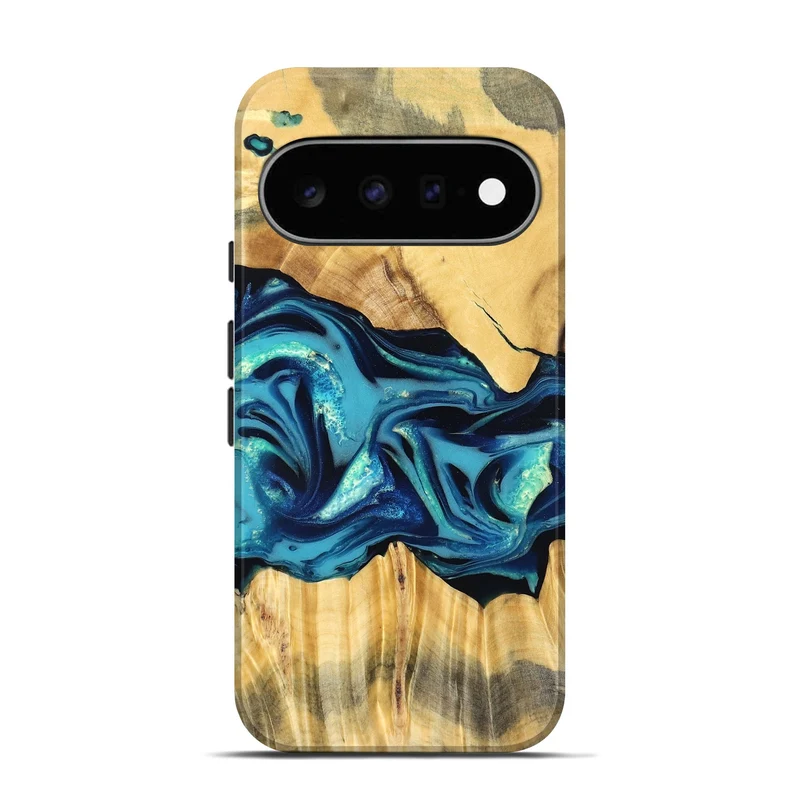 Pixel 11 Wood Live Edge Phone Case - Daron (Blue, 829800)