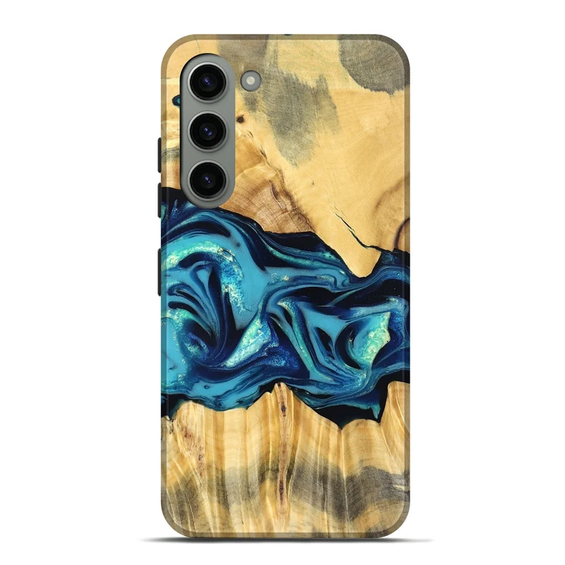 Galaxy S23 Plus Wood Live Edge Phone Case - Daron (Blue, 829800)