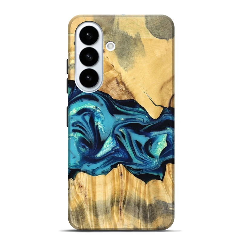Galaxy S26 Plus Wood Live Edge Phone Case - Daron (Blue, 829800)