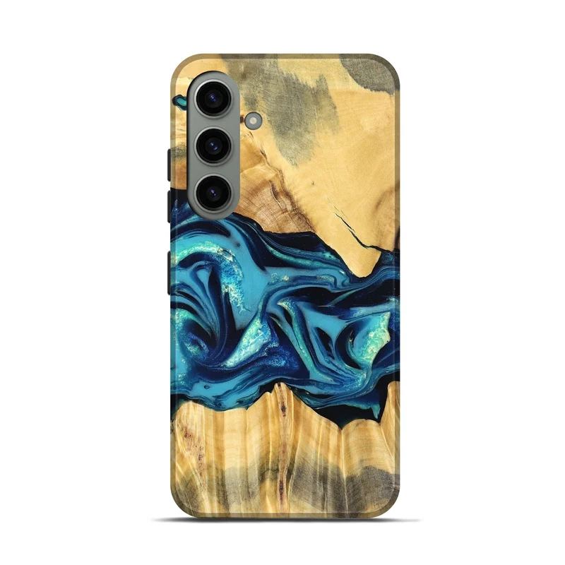 Galaxy S24 Wood Live Edge Phone Case - Daron (Blue, 829800)