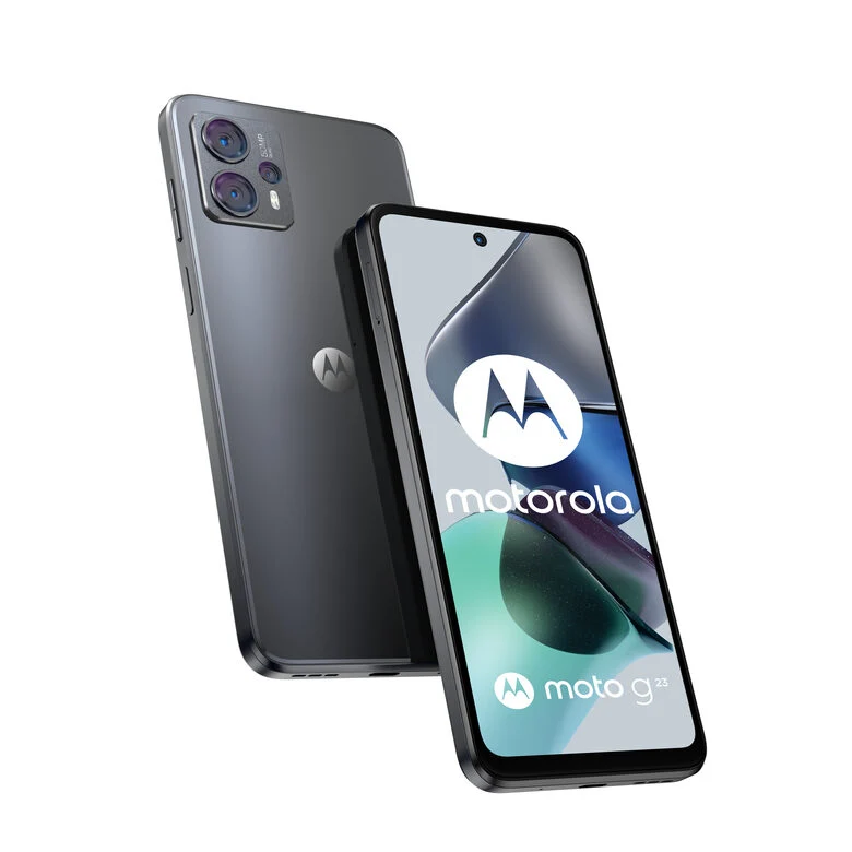 Motorola moto g23 (tripla fotocamera 50 MP, batteria 5000 mAH, Dolby Atmos Stereo Speakers, 8/128 GB espandibile, Display 6.53" 90Hz, NFC, Dual SIM, Android 13), cover inclusa